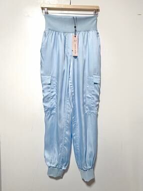 5à7 cinq à sept Giles Pant, Baby Blue "Whispering Sky" Size S NTW
